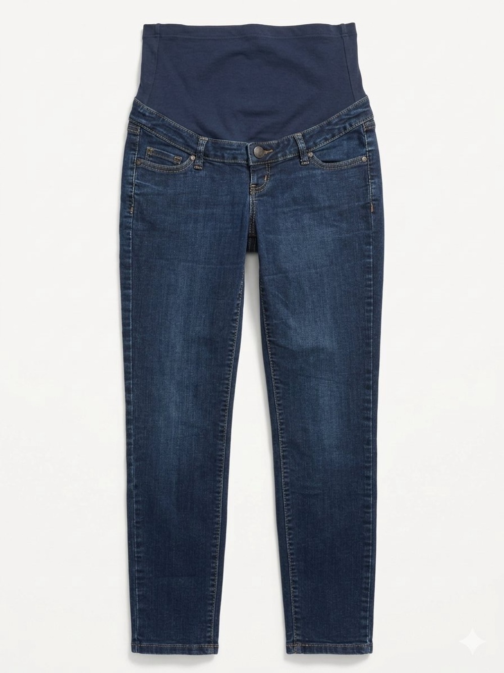 Thyme Maternity Dark Blue Full Panel Jeans Womens Size Small